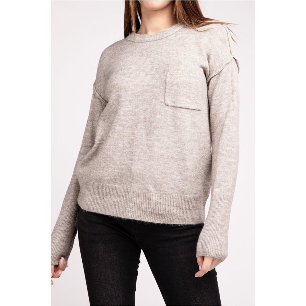 🆕 Zenana Melange Sweater - Size Small